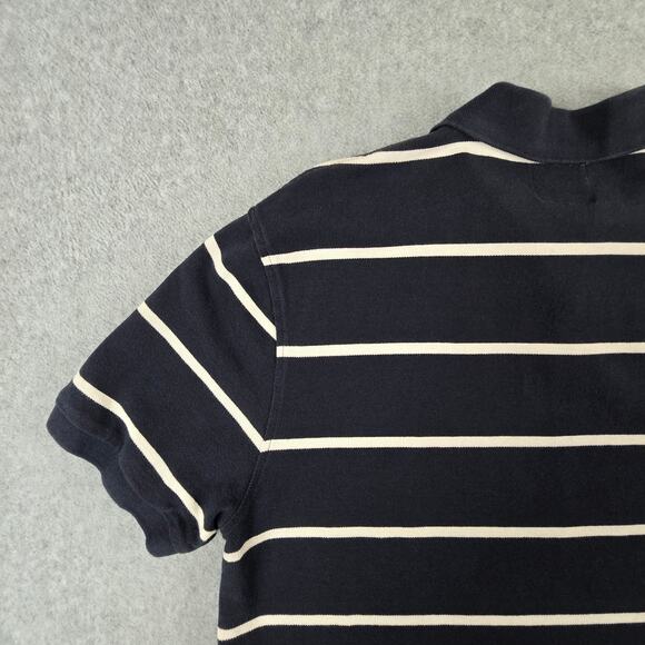 J. Crew Shirt Mens Size XL Navy Stripe Polo Golf - Picture 9 of 16
